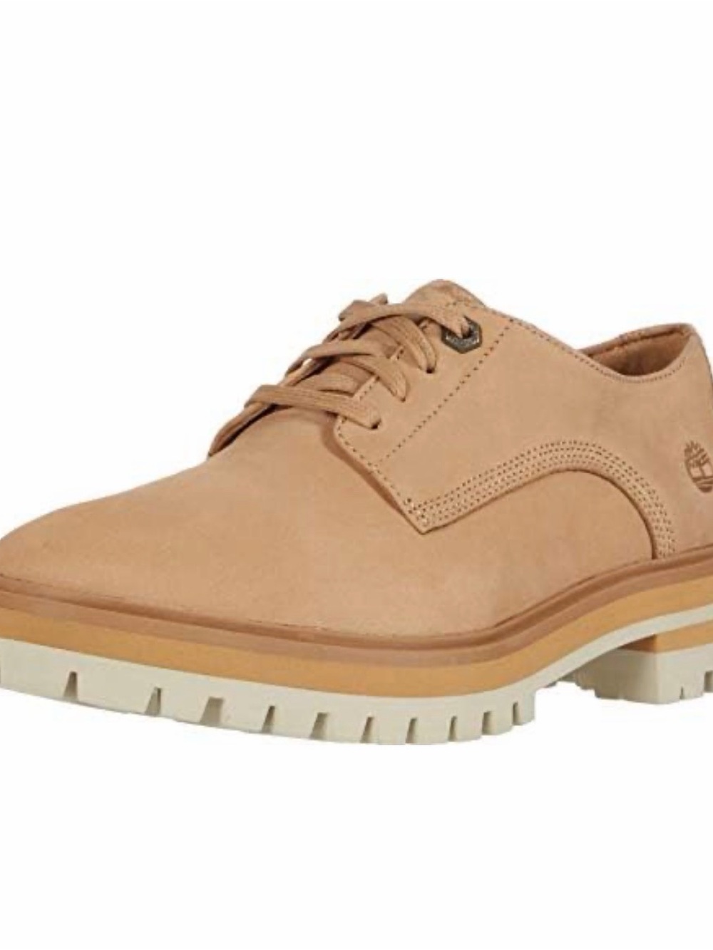 Timberland Women's Wheat/Tan Leather Lace-Up Derby Flats